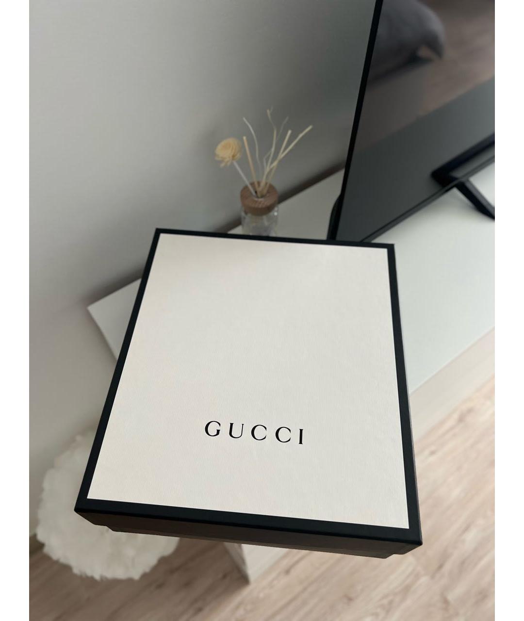 GUCCI Черные кожаные полусапоги, фото 5