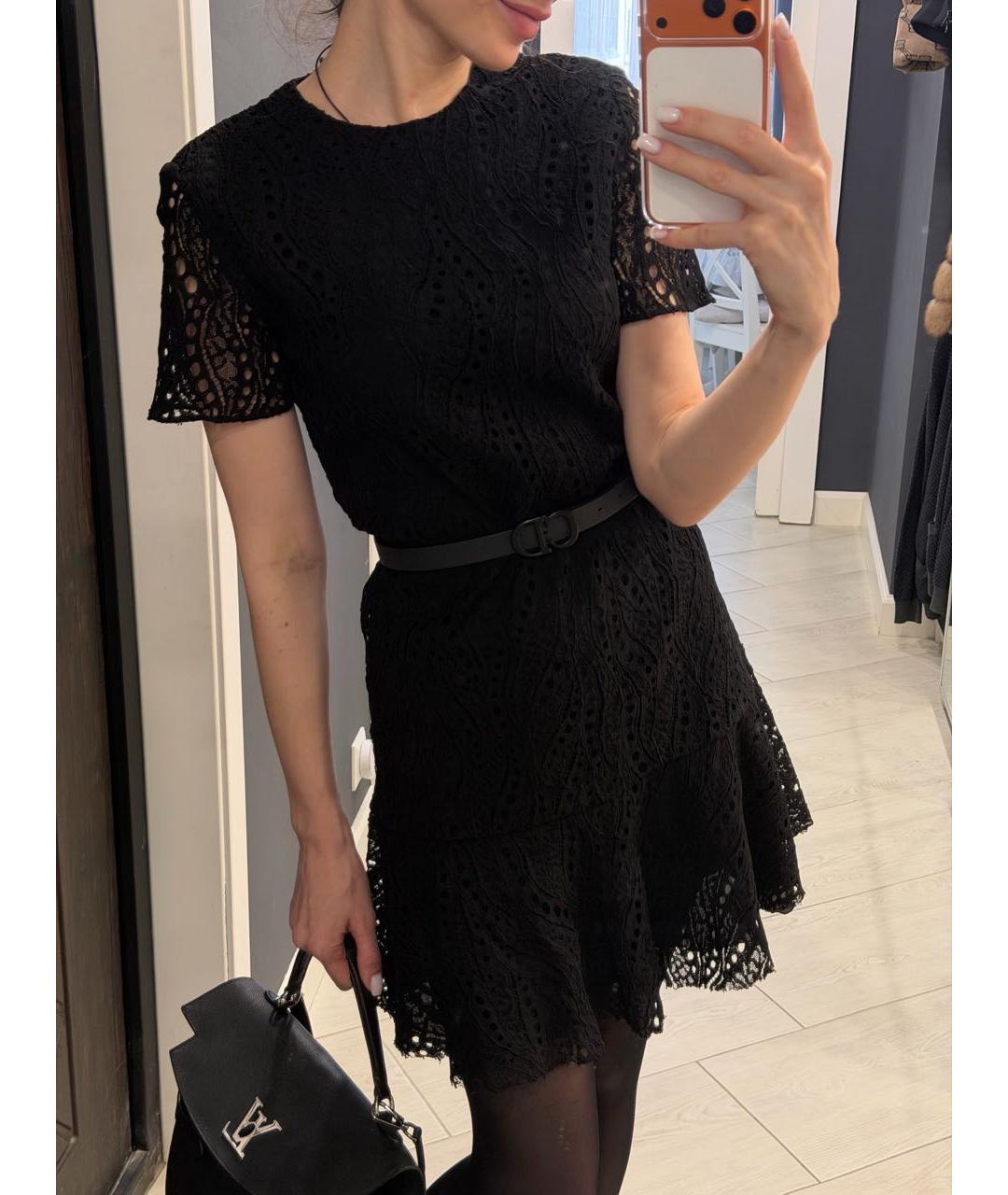 SAINT LAURENT Черное шелковое платье, фото 6