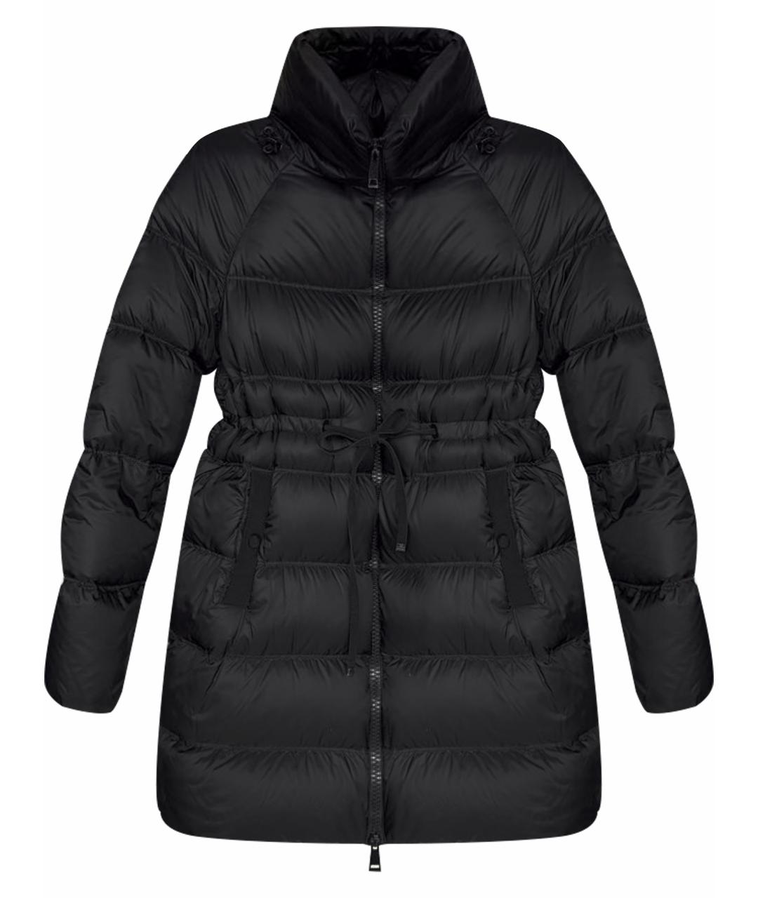 MONCLER Черный полиэстеровый пуховик, фото 1