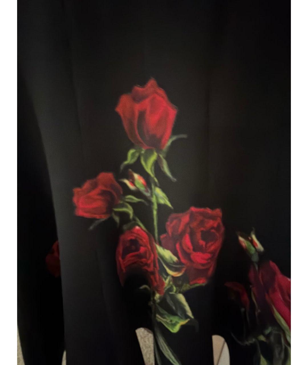 DOLCE&GABBANA Черная шерстяная юбка миди, фото 4