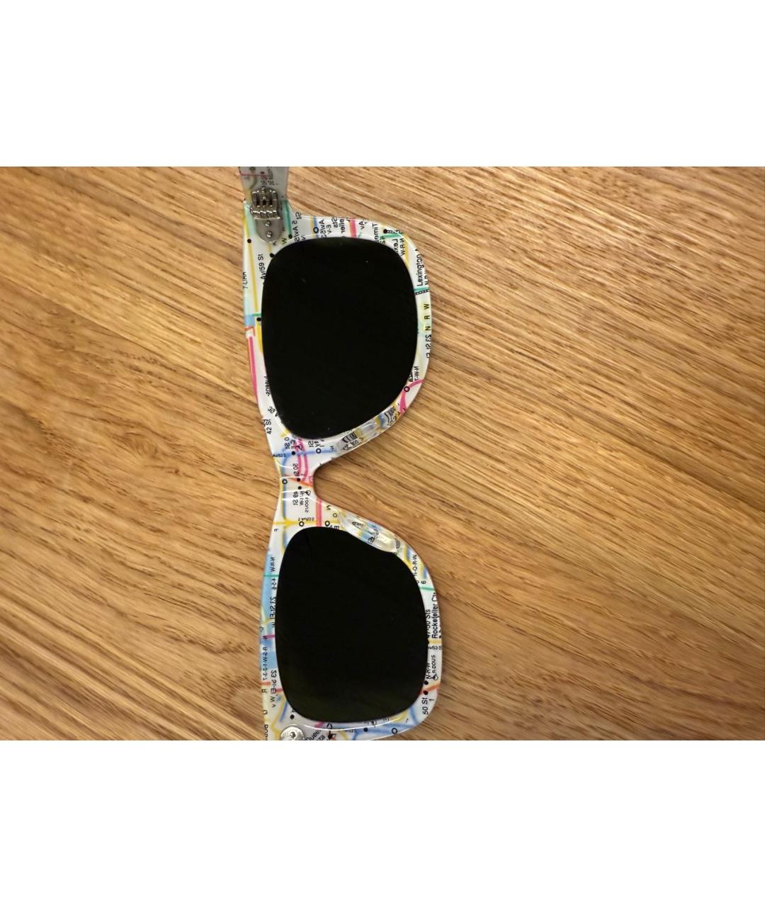 RAY BAN Красные пластиковые солнцезащитные очки, фото 5