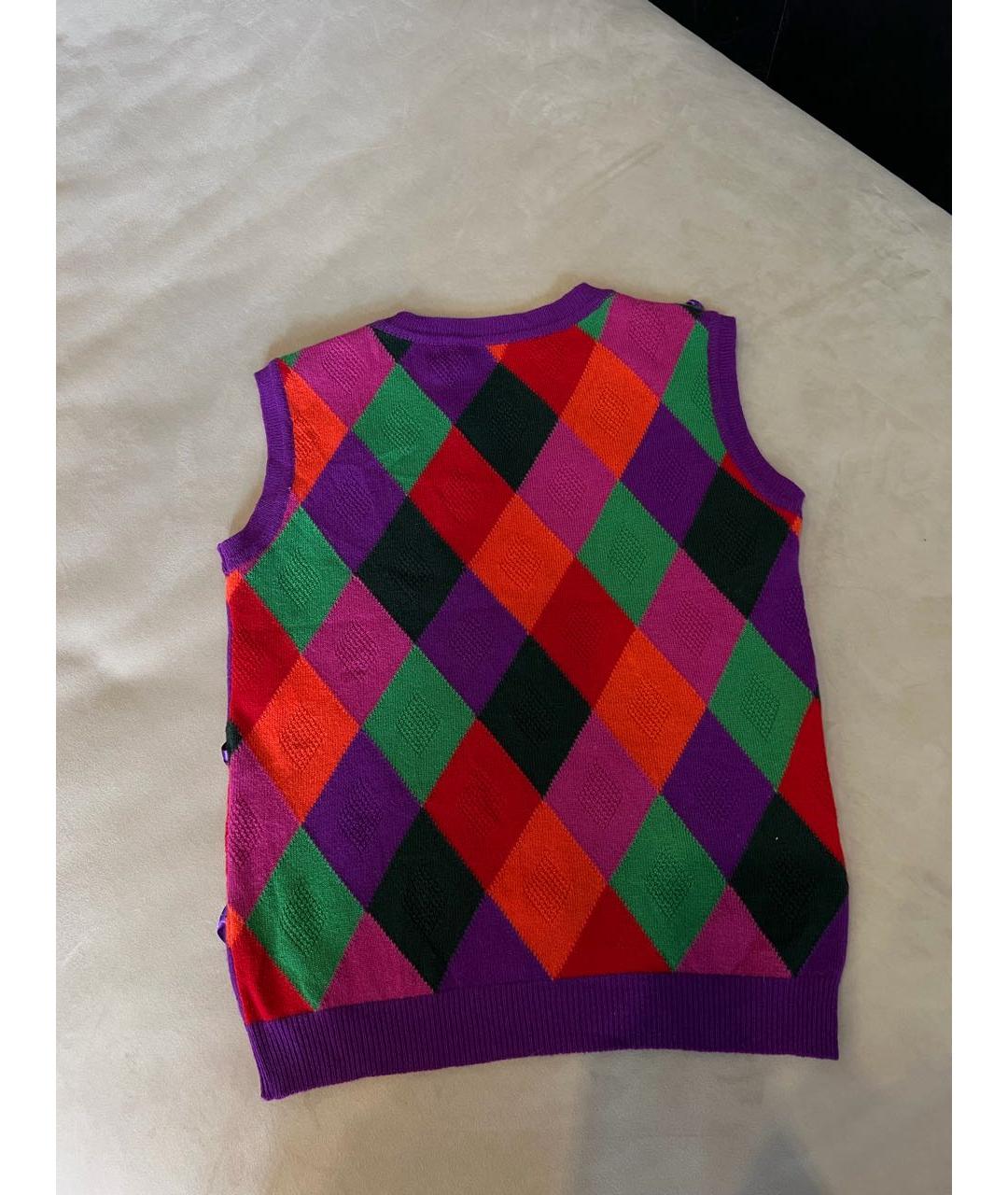 CHRISTIAN DIOR Мульти шерстяная жилетка, фото 2