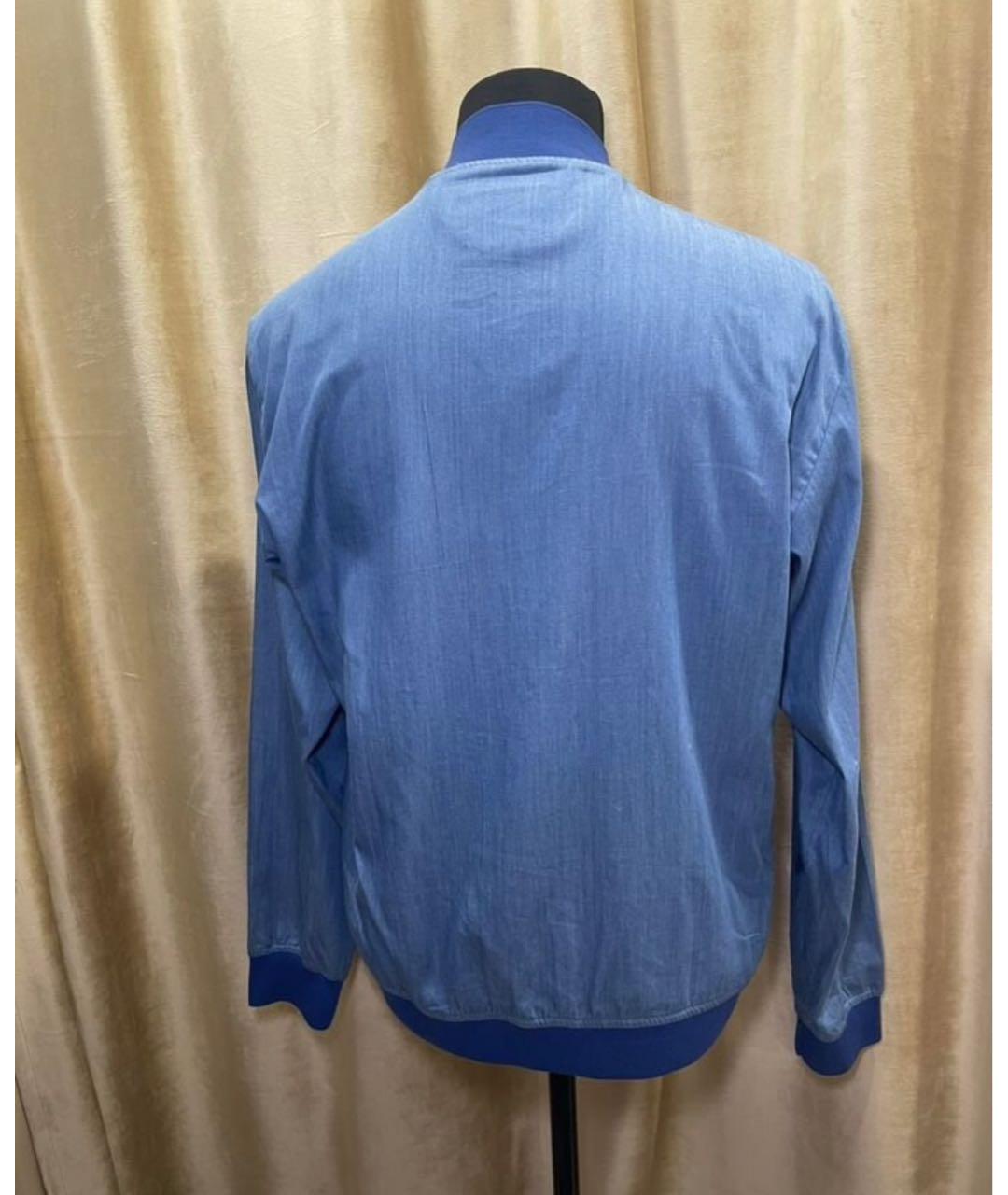 KITON Синяя хлопковая куртка, фото 2