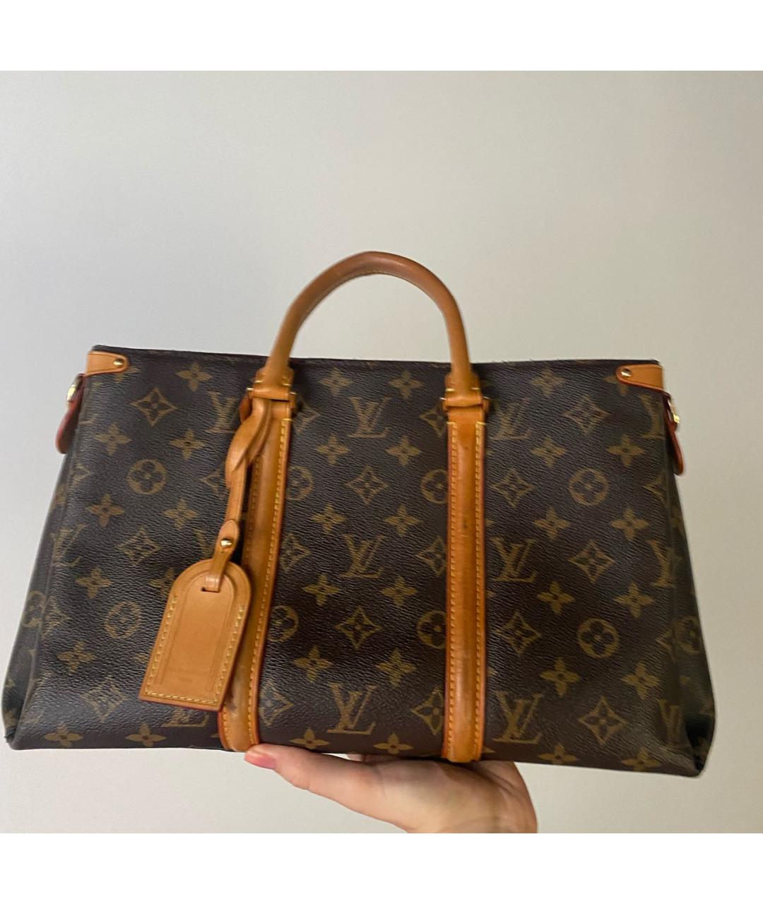 LOUIS VUITTON Коричневая сумка с короткими ручками, фото 3
