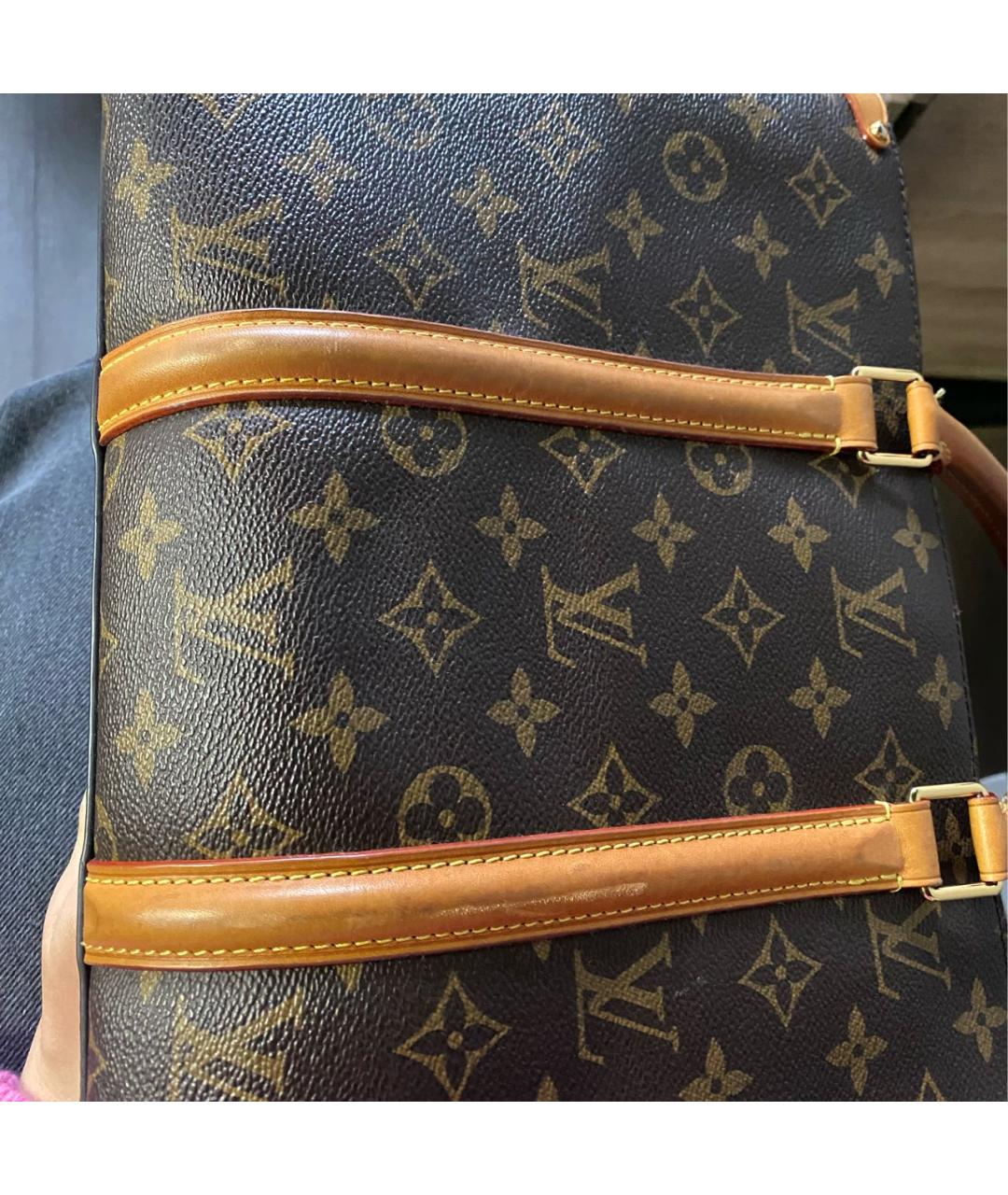 LOUIS VUITTON Коричневая сумка с короткими ручками, фото 7