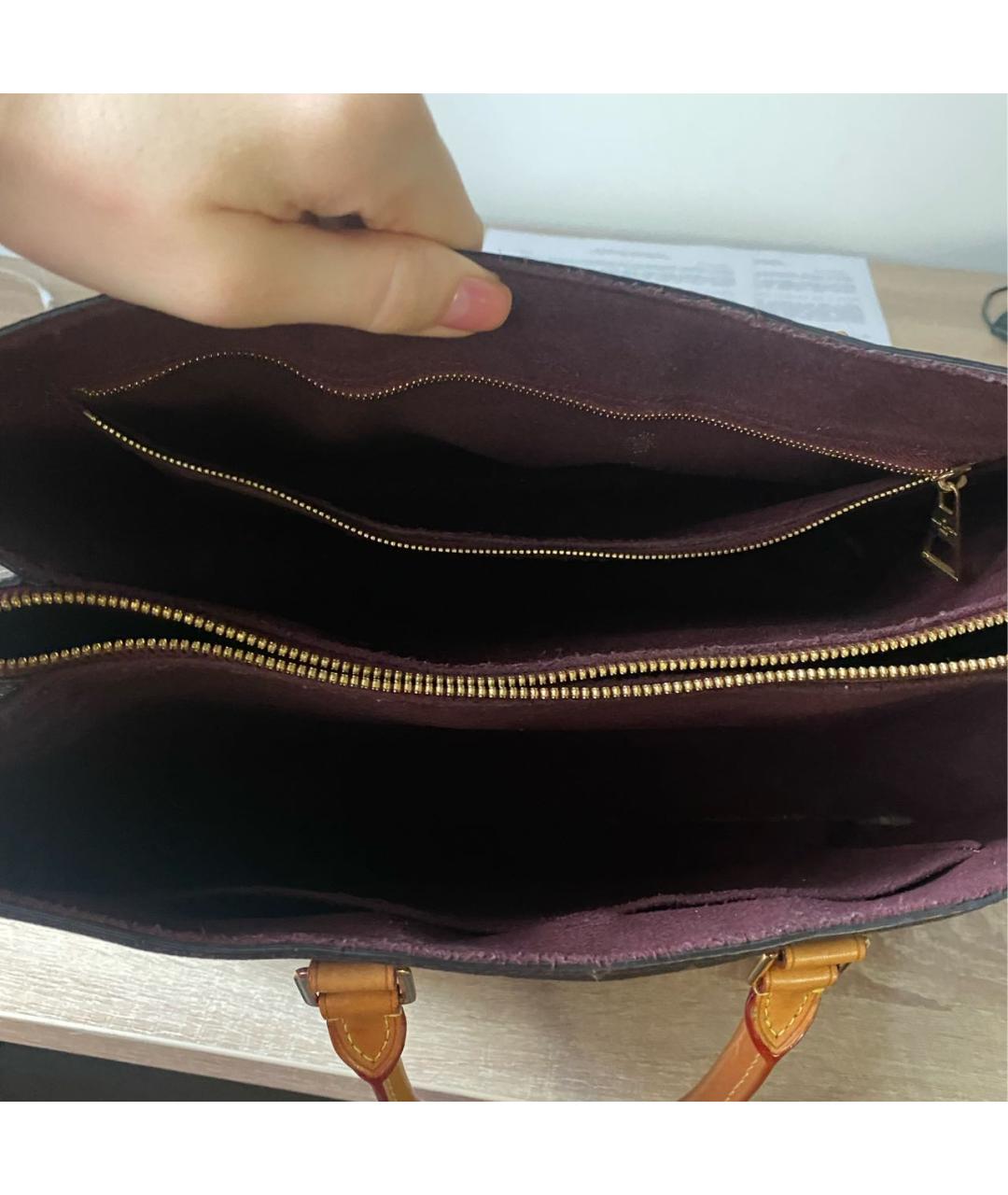 LOUIS VUITTON Коричневая сумка с короткими ручками, фото 4