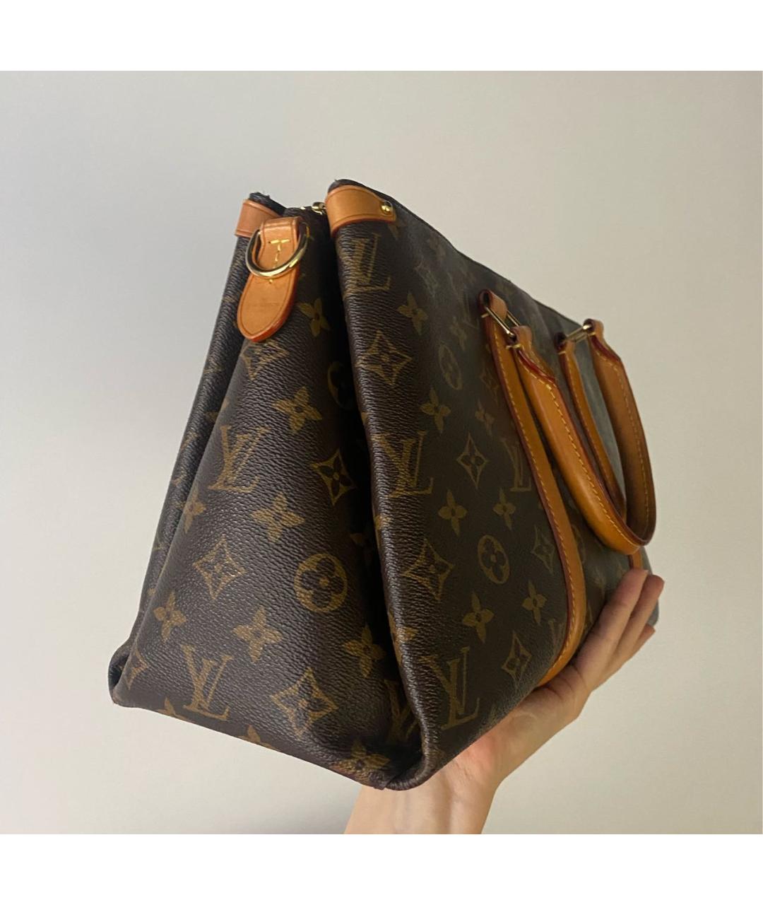 LOUIS VUITTON Коричневая сумка с короткими ручками, фото 2