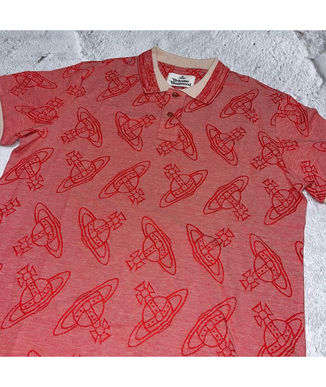 VIVIENNE WESTWOOD Красное поло с коротким рукавом, фото 3