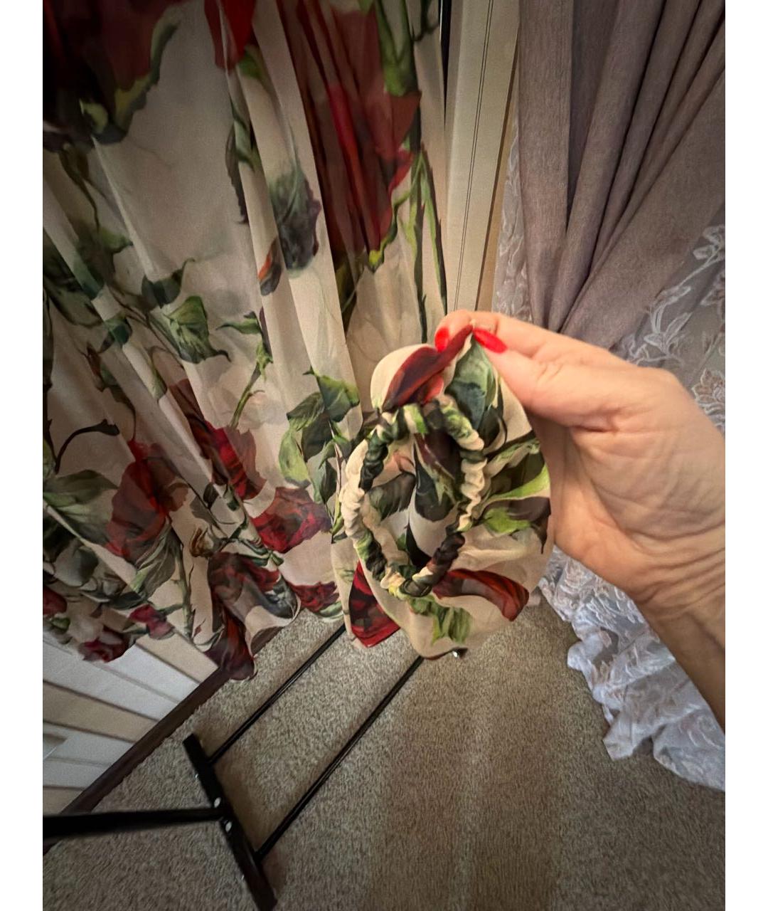 DOLCE&GABBANA Мульти шелковая блузы, фото 6