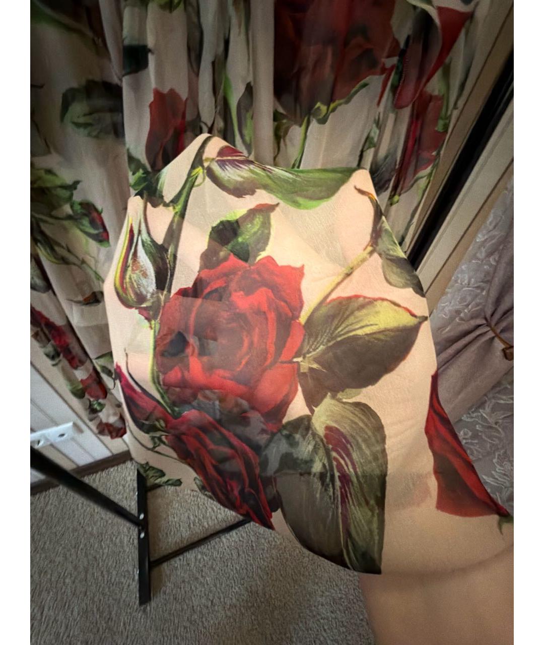 DOLCE&GABBANA Мульти шелковая блузы, фото 7