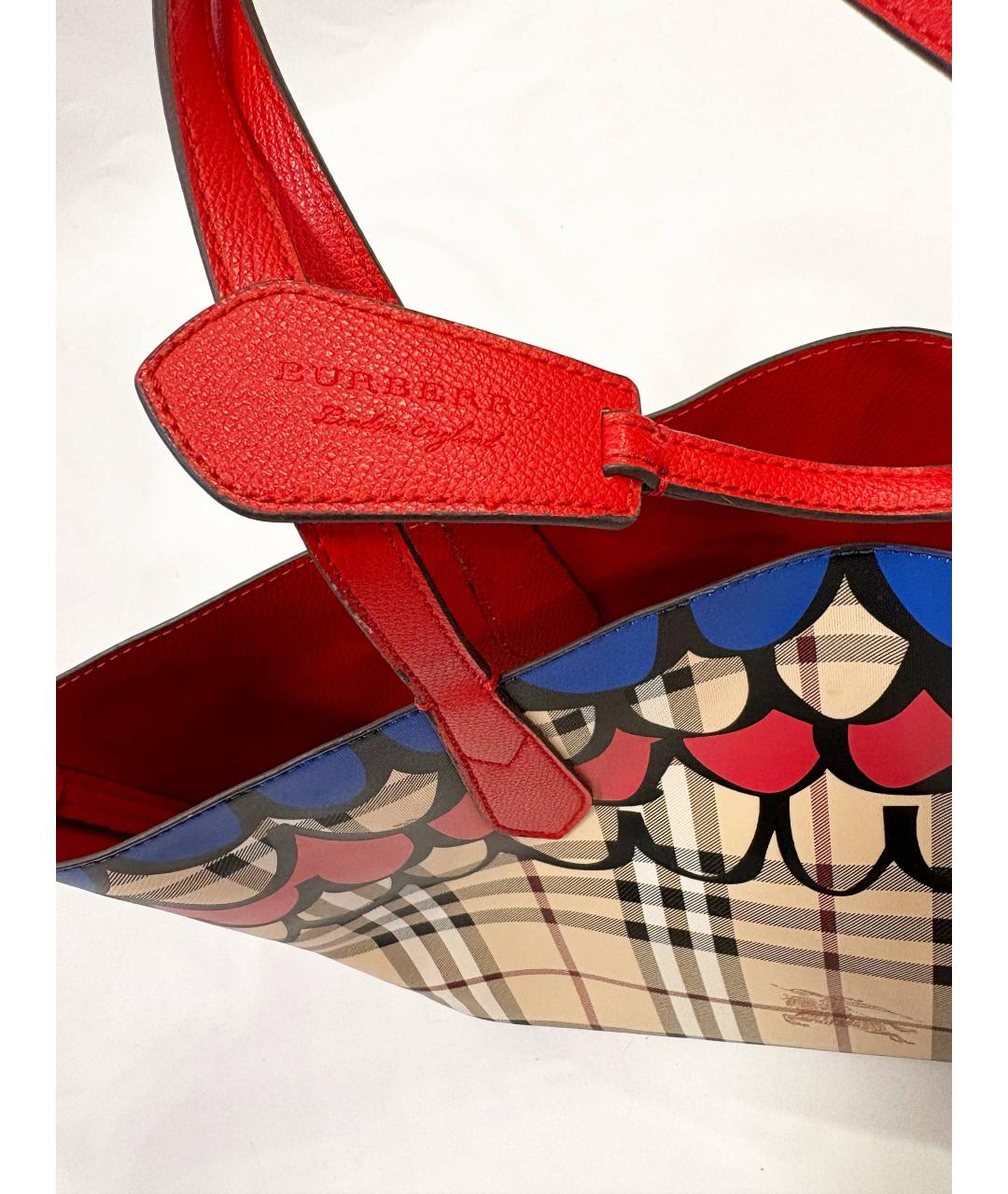 BURBERRY Мульти сумка с короткими ручками из искусственной кожи, фото 5