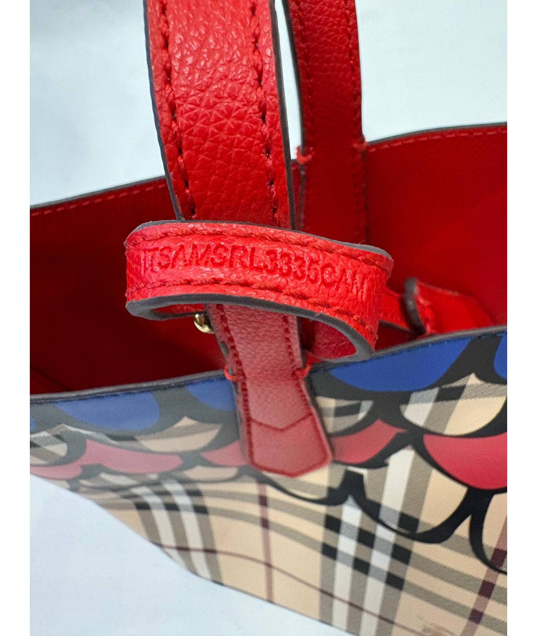 BURBERRY Мульти сумка с короткими ручками из искусственной кожи, фото 7