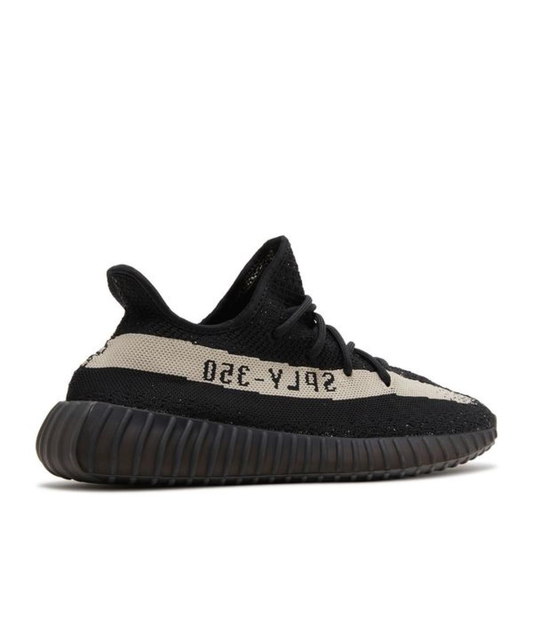 ADIDAS YEEZY Черные текстильные низкие кроссовки / кеды, фото 3