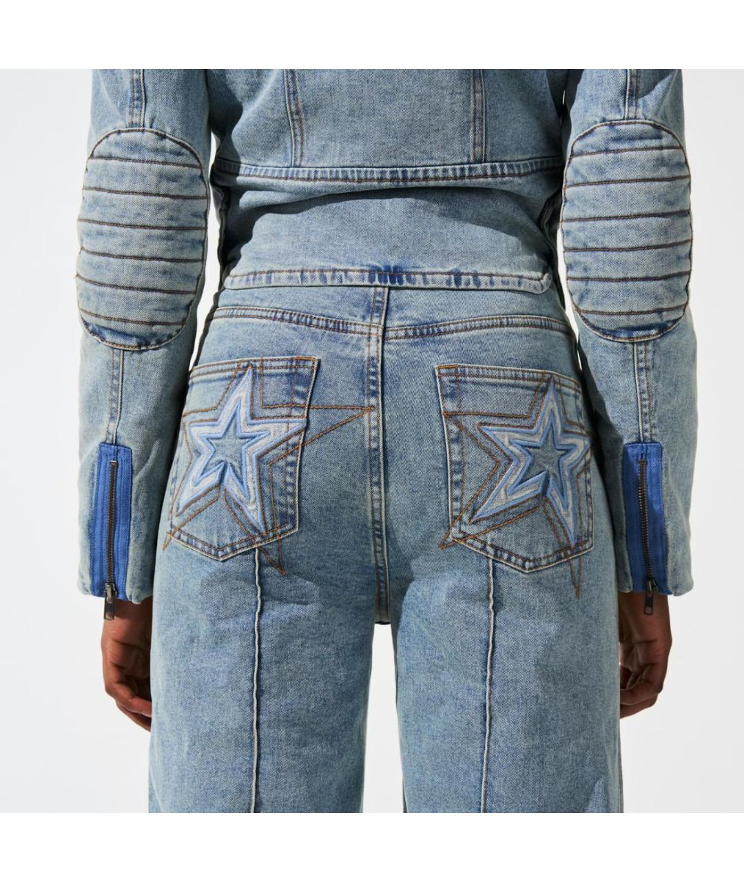 PERFECT MOMENT Голубой хлопко-эластановый комбинезон, фото 3