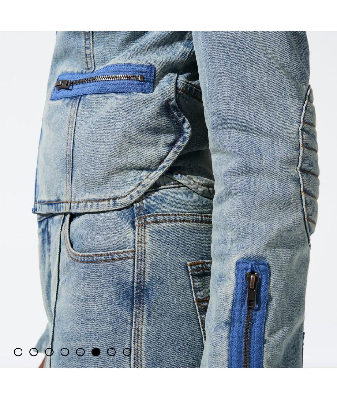 PERFECT MOMENT Голубой хлопко-эластановый комбинезон, фото 2