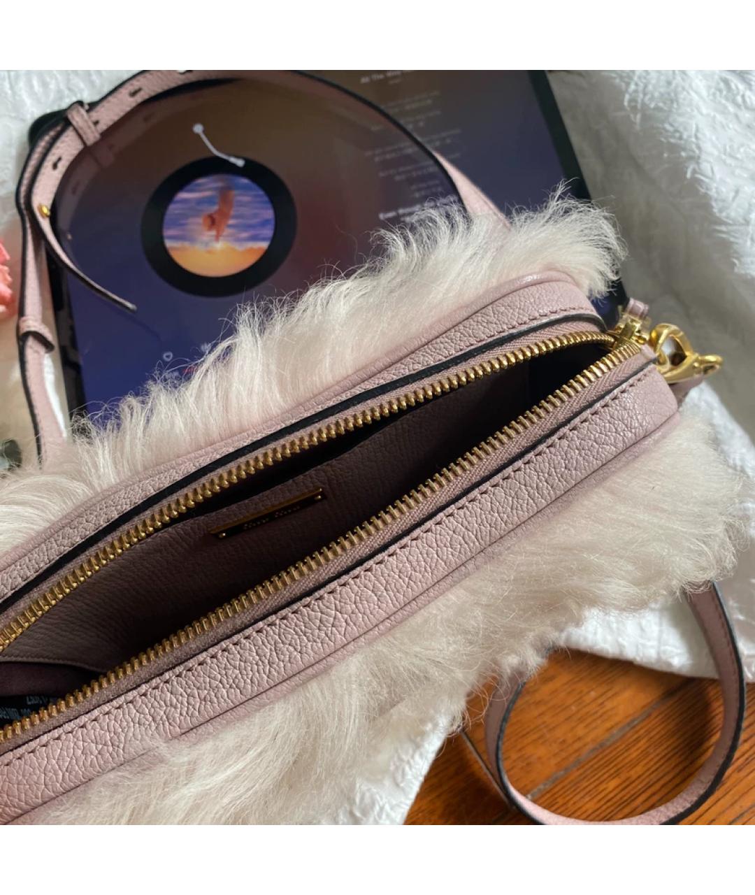 MIU MIU Бежевая сумка с короткими ручками, фото 2