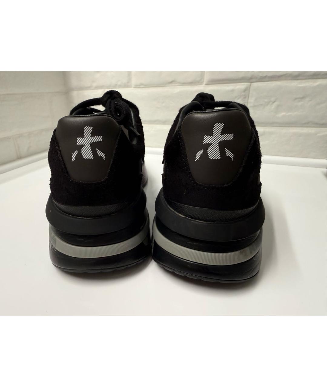 PREMIATA Черные синтетические низкие кроссовки / кеды, фото 4