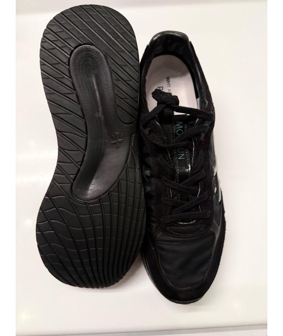 PREMIATA Черные синтетические низкие кроссовки / кеды, фото 3