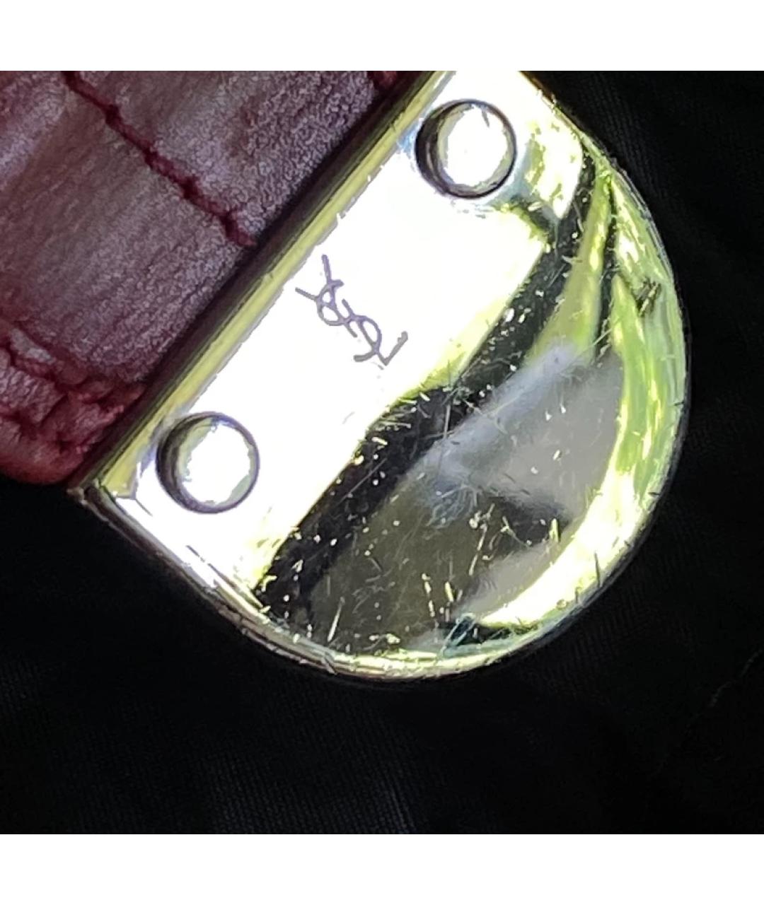 SAINT LAURENT Красная сумка с короткими ручками, фото 5