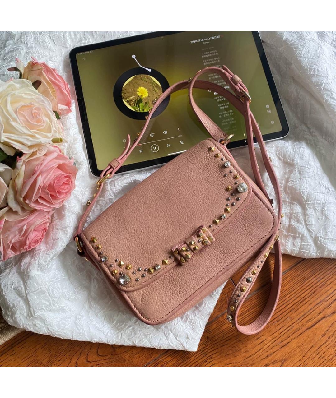 MIU MIU Розовая сумка с короткими ручками, фото 8