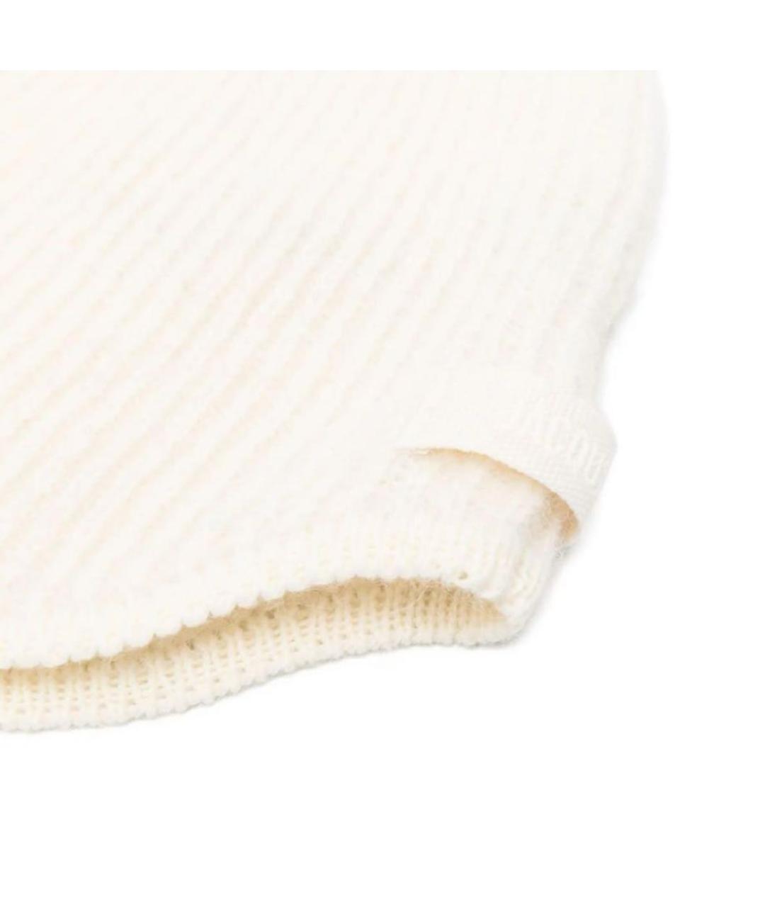 JACQUEMUS Бежевая шерстяная шапка, фото 2