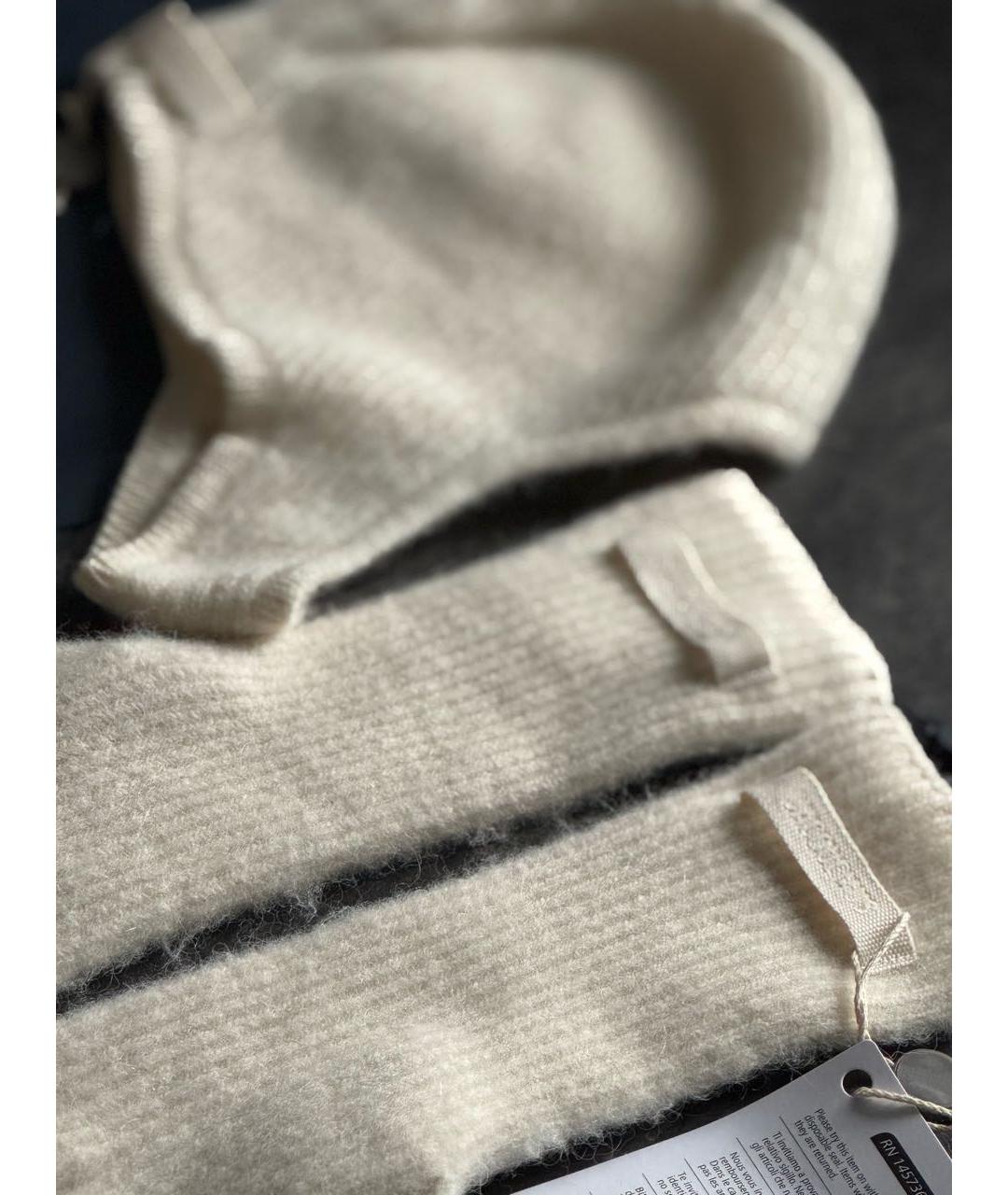 JACQUEMUS Бежевая шерстяная шапка, фото 3