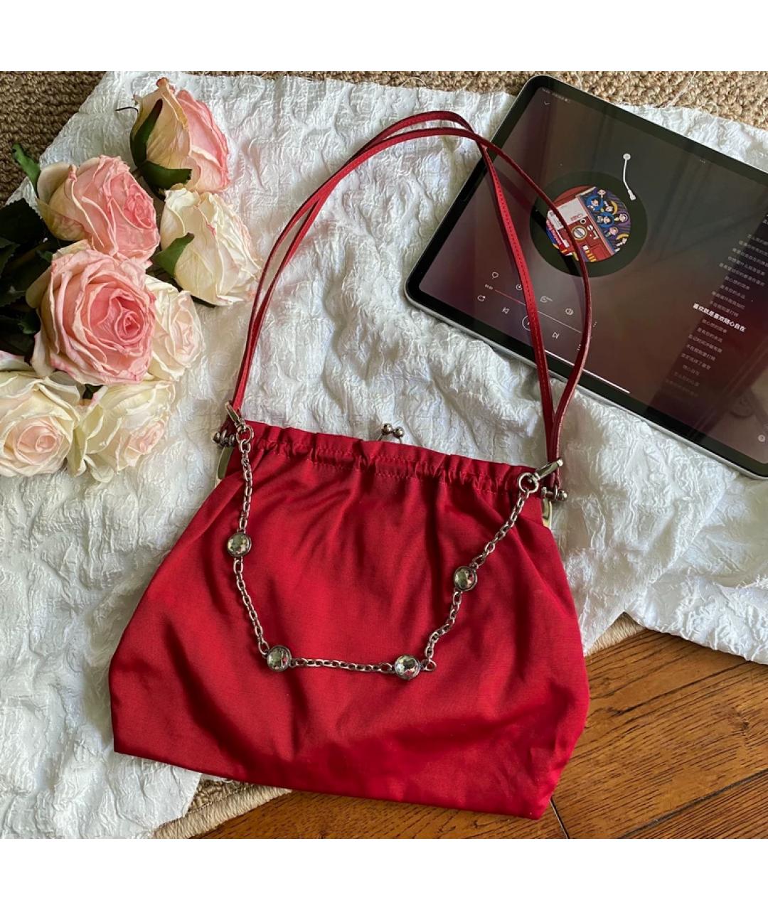 MIU MIU Красная сумка с короткими ручками, фото 6