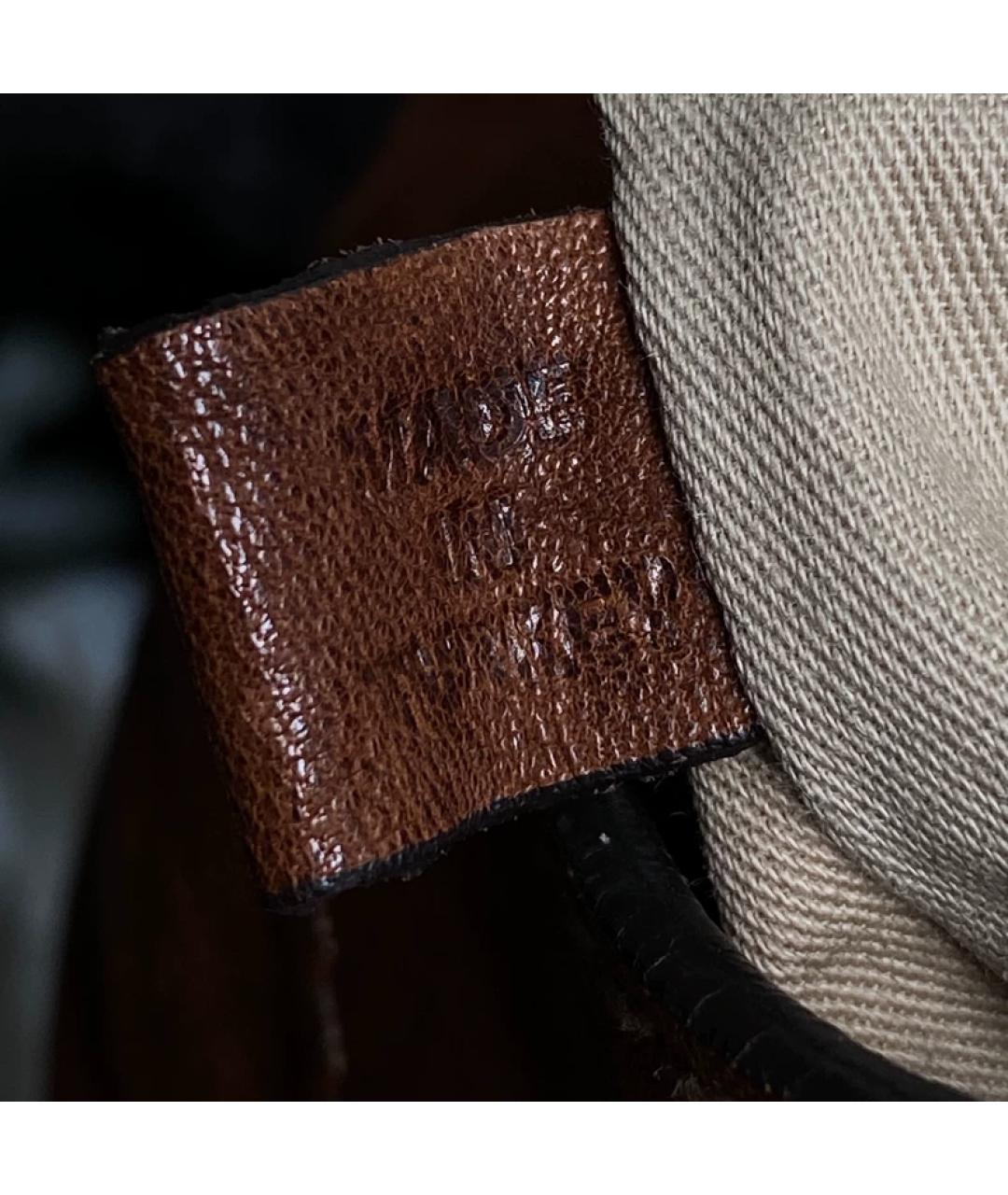 GIVENCHY Коричневая кожаная сумка с короткими ручками, фото 7