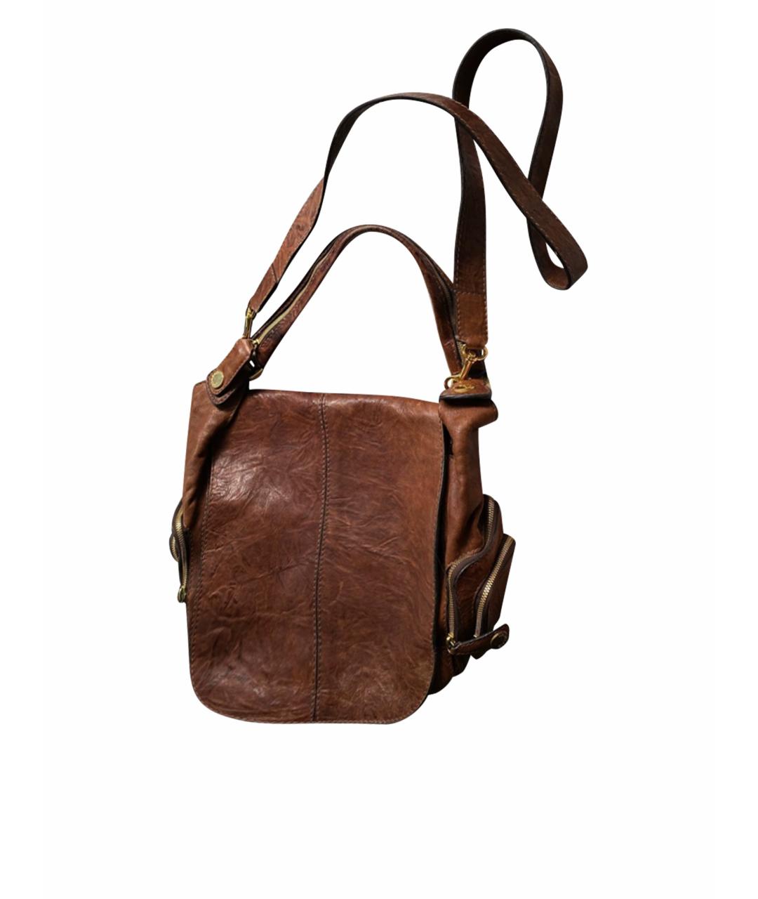 GIVENCHY Коричневая кожаная сумка с короткими ручками, фото 1