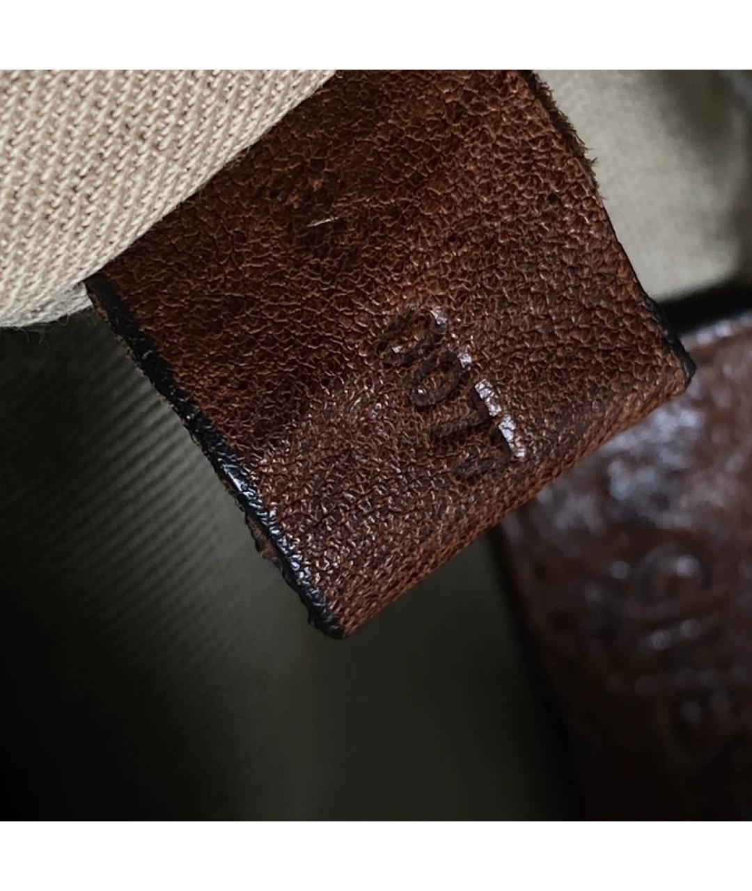 GIVENCHY Коричневая кожаная сумка с короткими ручками, фото 8