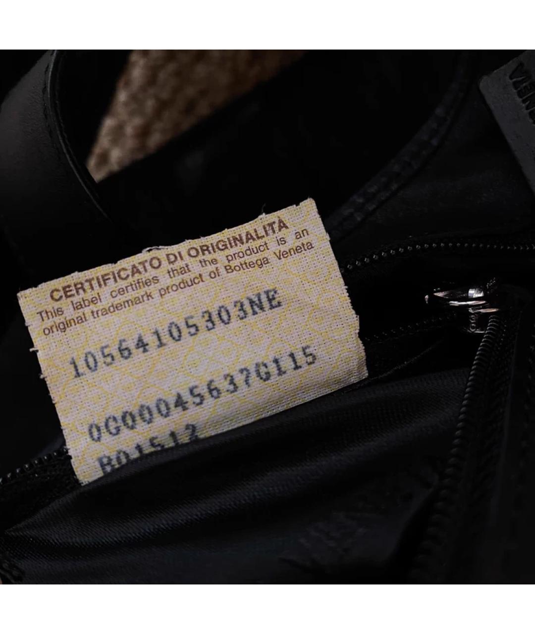 BOTTEGA VENETA Черная сумка с короткими ручками, фото 8