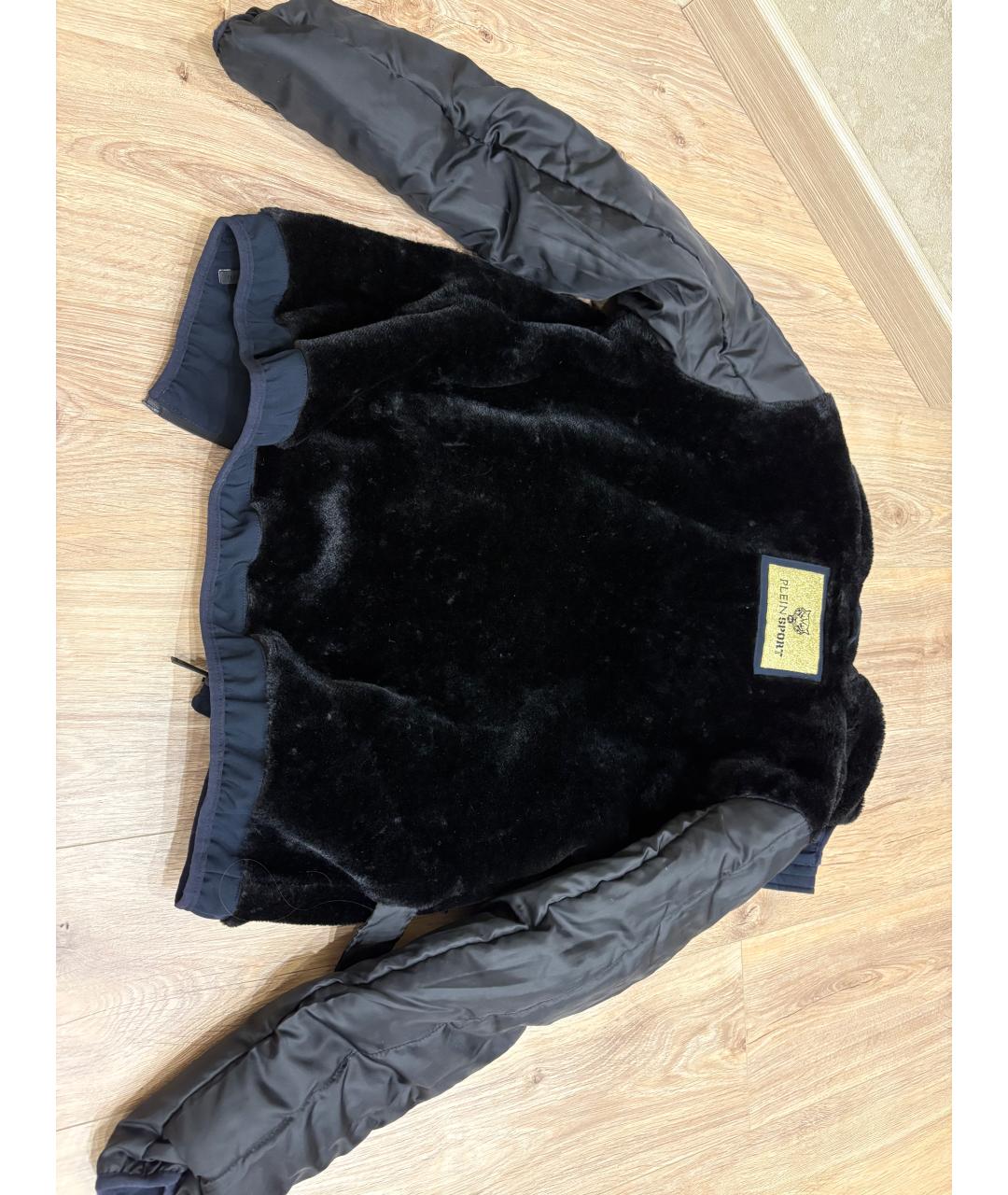 PHILIPP PLEIN Черная полиэстеровая куртка, фото 4