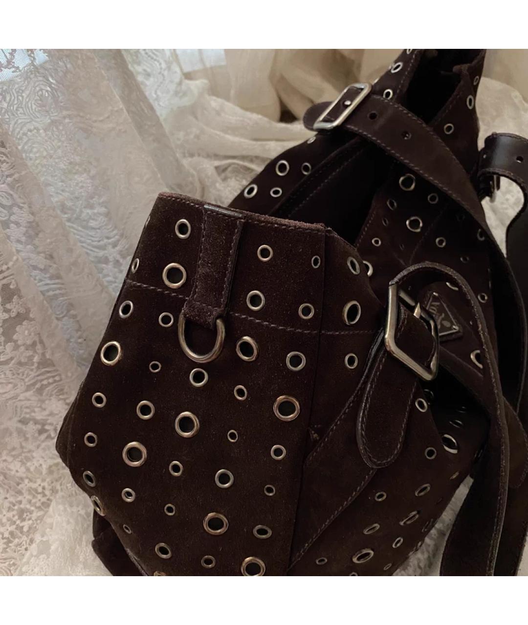 PRADA Черная сумка с короткими ручками, фото 4