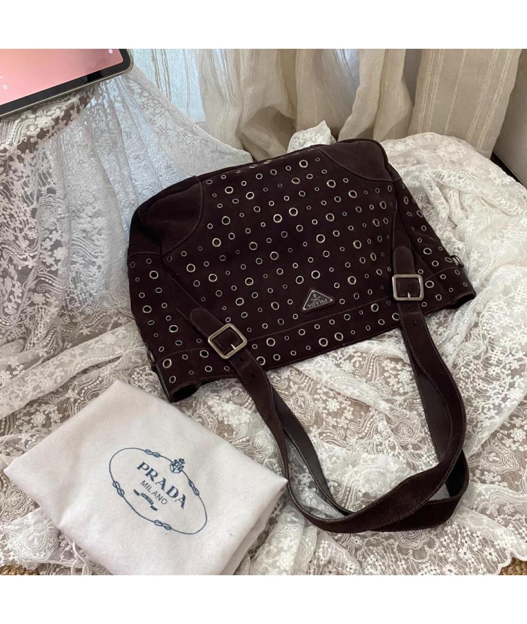 PRADA Черная сумка с короткими ручками, фото 8