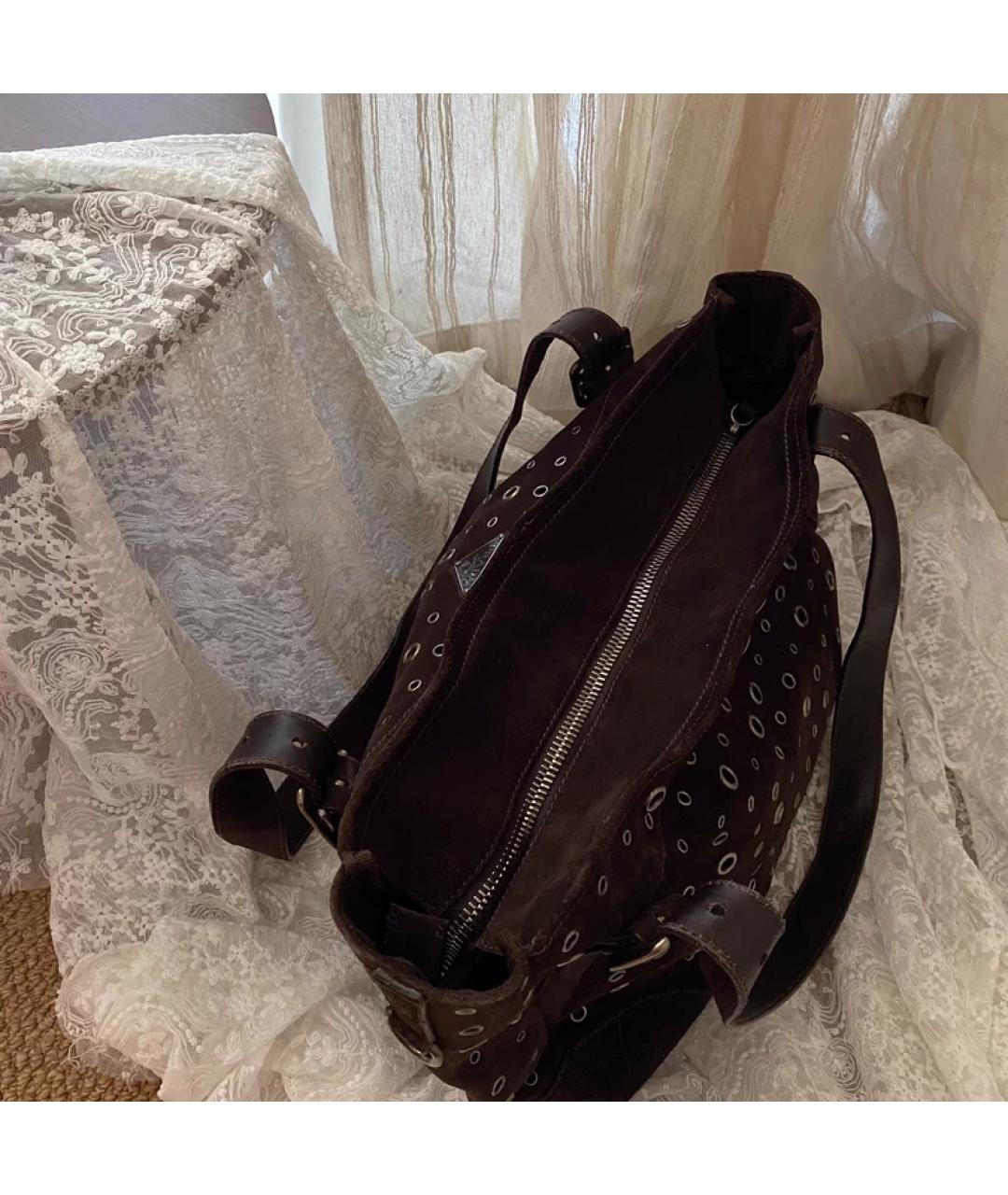 PRADA Черная сумка с короткими ручками, фото 2