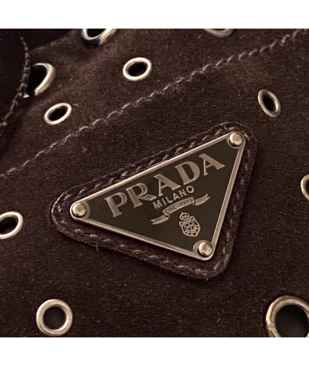 PRADA Черная сумка с короткими ручками, фото 3