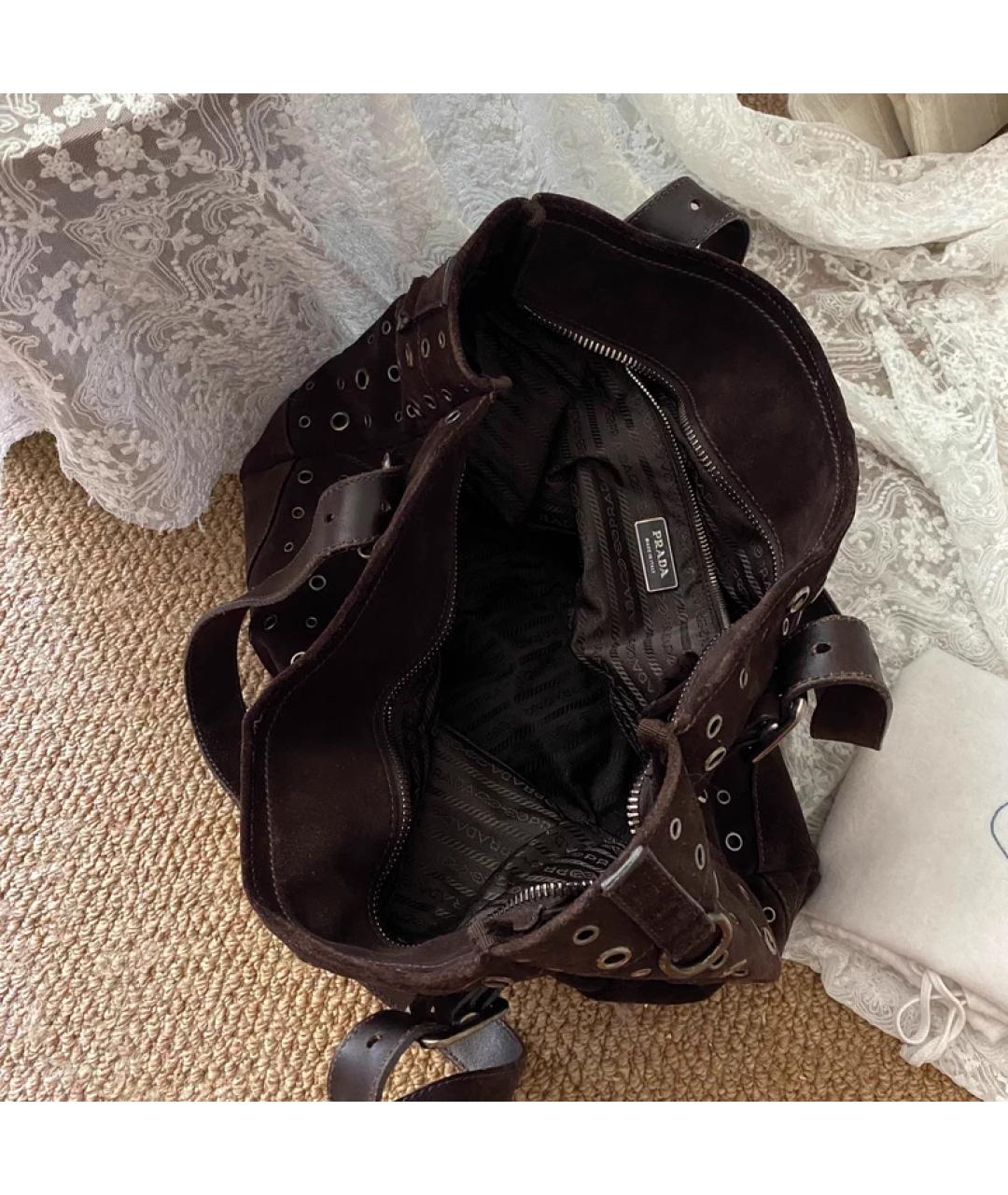 PRADA Черная сумка с короткими ручками, фото 5