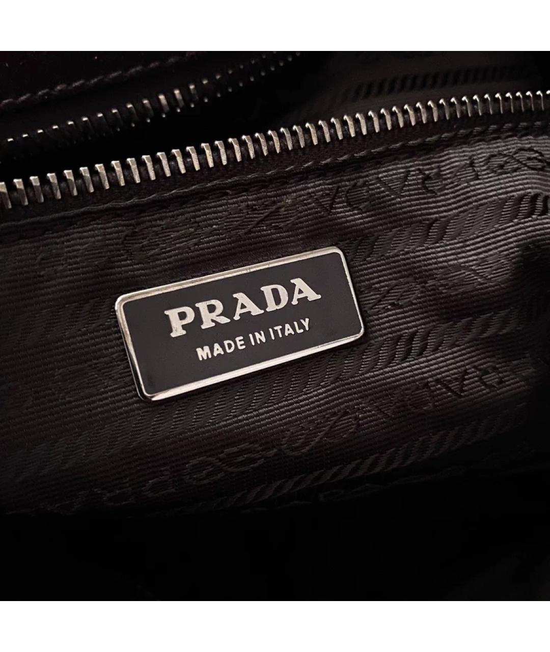 PRADA Черная сумка с короткими ручками, фото 6