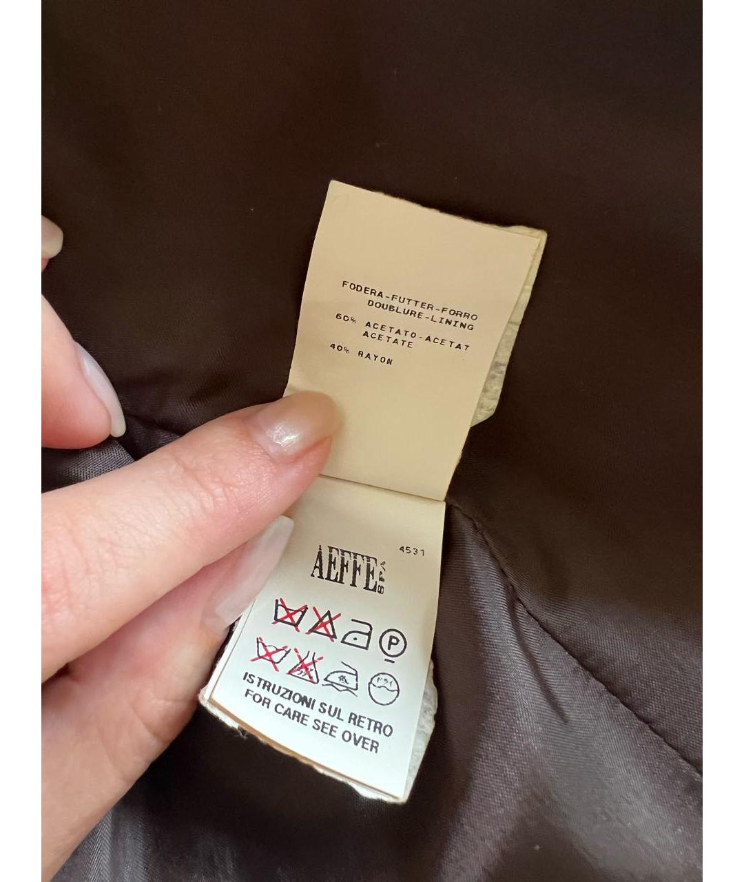 MOSCHINO Коричневый кожаный жакет/пиджак, фото 6