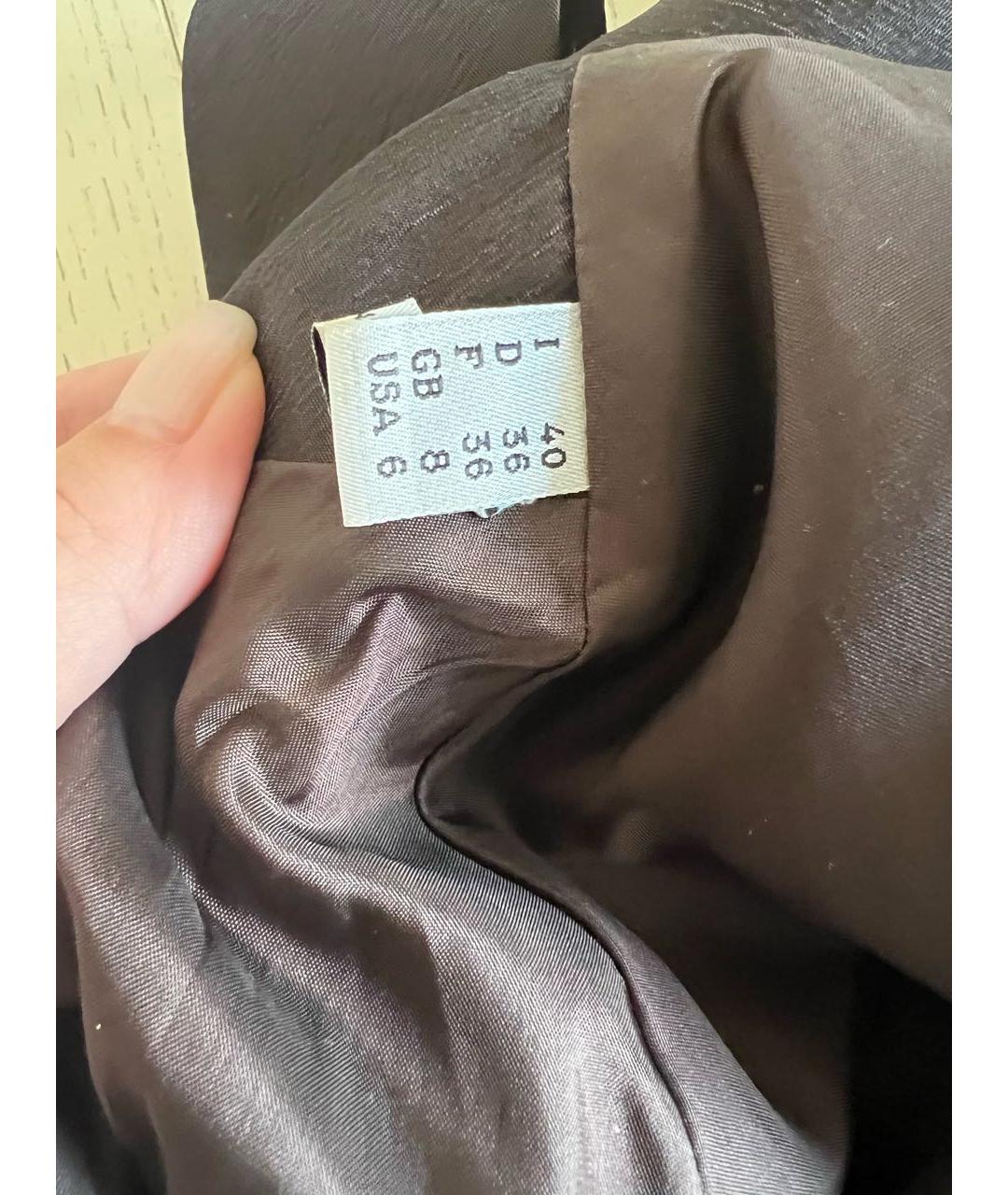 MOSCHINO Коричневый кожаный жакет/пиджак, фото 7