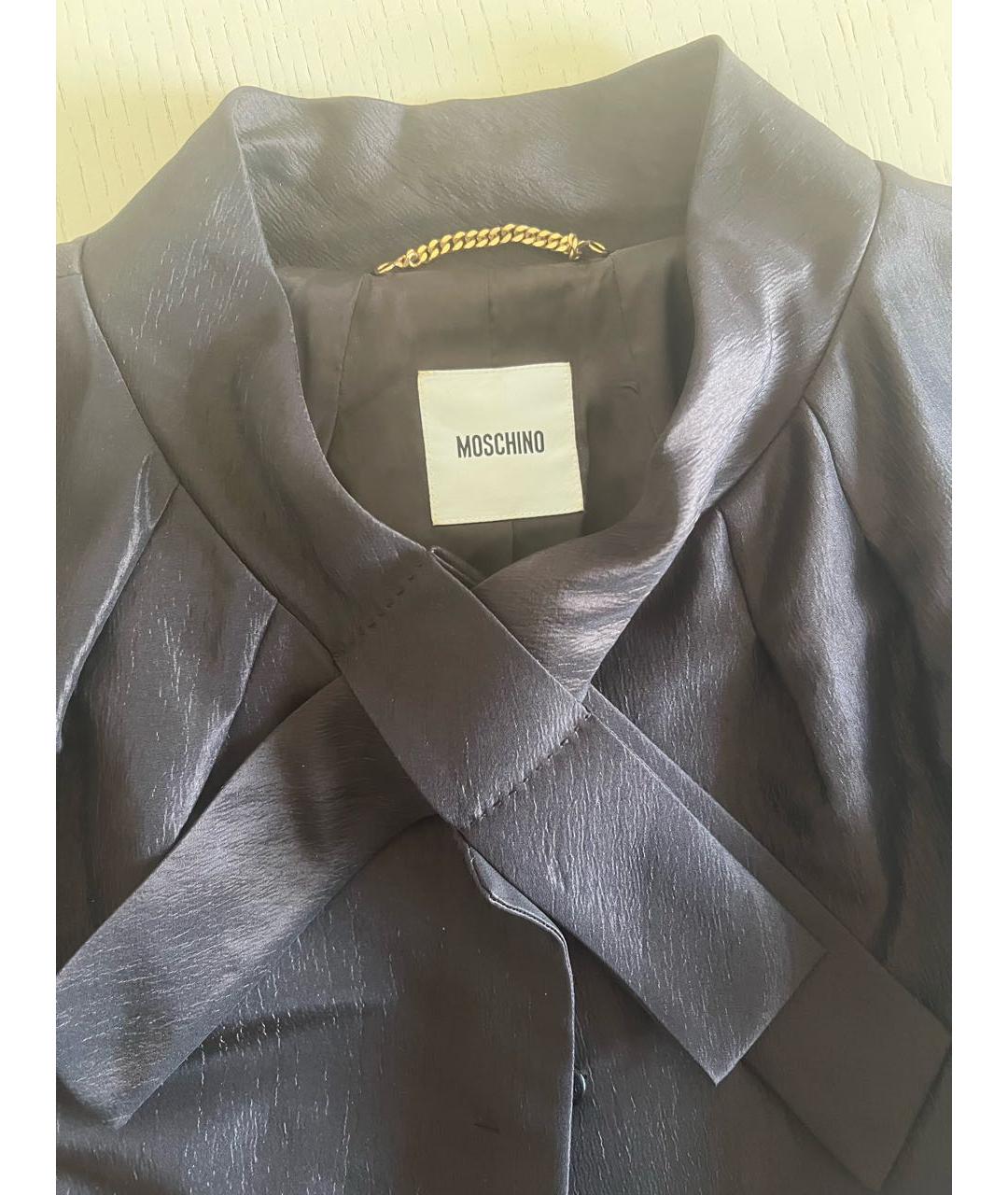 MOSCHINO Коричневый кожаный жакет/пиджак, фото 3