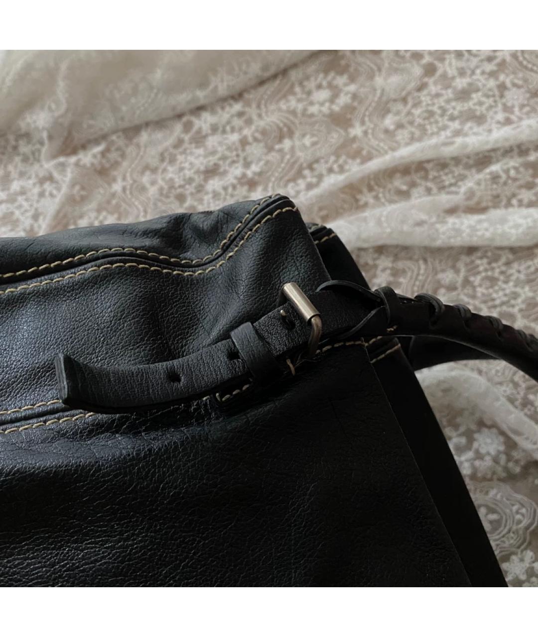 MIU MIU Черная кожаная сумка с короткими ручками, фото 3