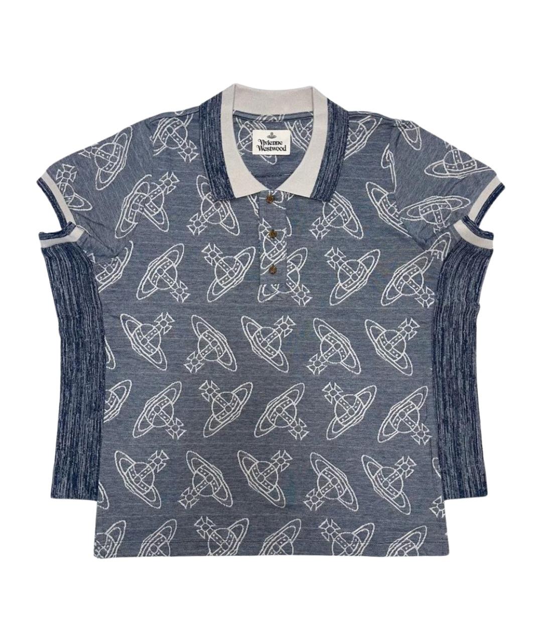 VIVIENNE WESTWOOD Мульти хлопковое поло с коротким рукавом, фото 1