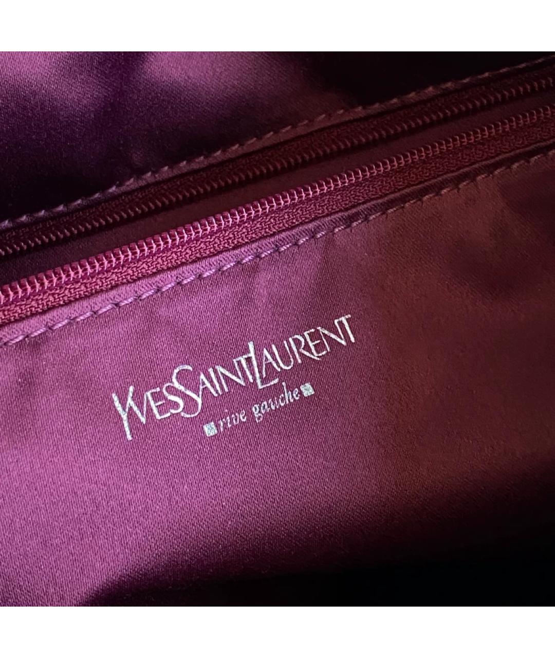 SAINT LAURENT Розовая пелетеная сумка с короткими ручками, фото 5