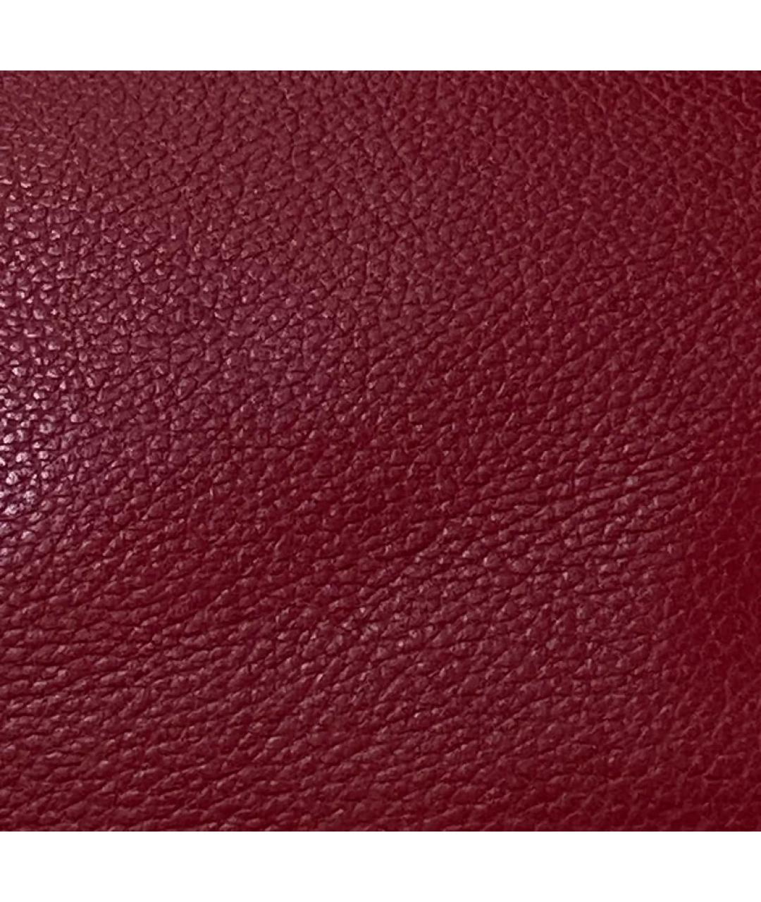 SAINT LAURENT Красная кожаная сумка с короткими ручками, фото 5