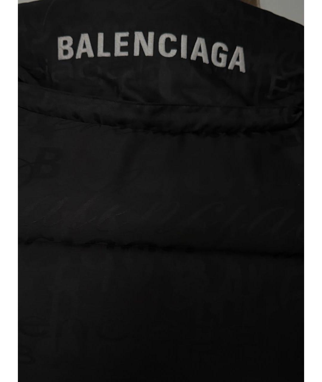 BALENCIAGA Черный хлопковый пуховик, фото 7
