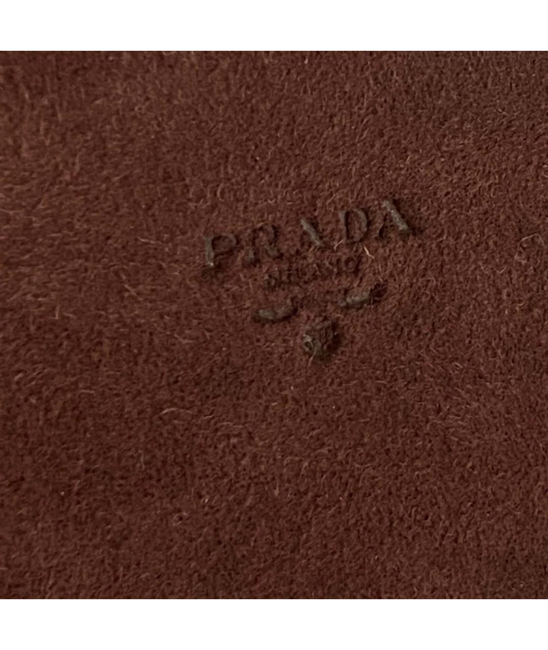 PRADA Коричневая сумка с короткими ручками, фото 5