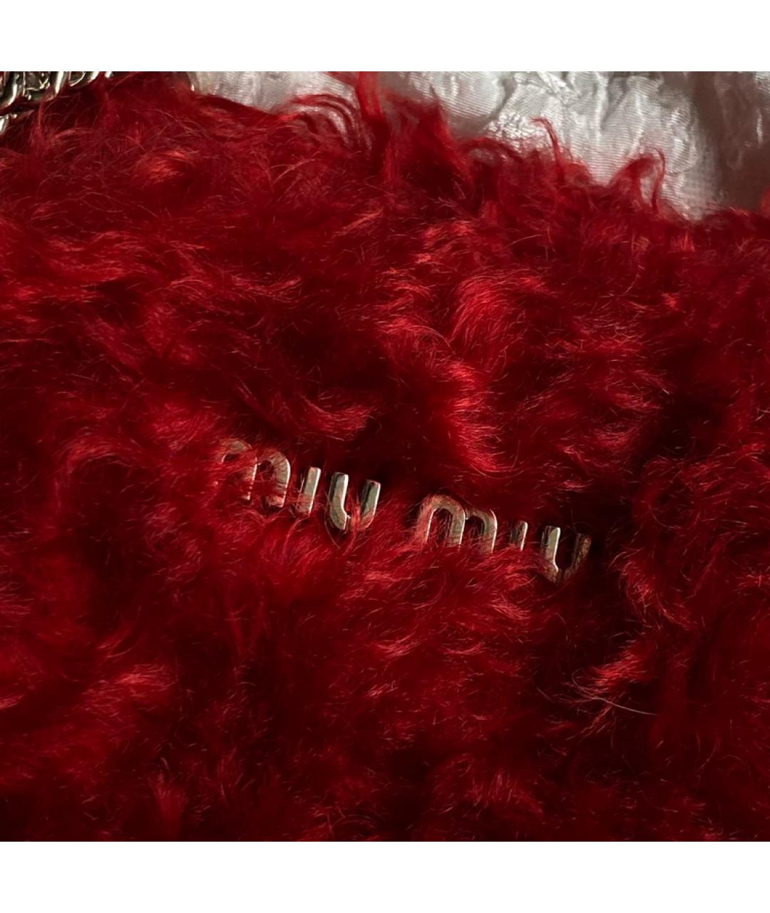 MIU MIU Красная сумка с короткими ручками, фото 9