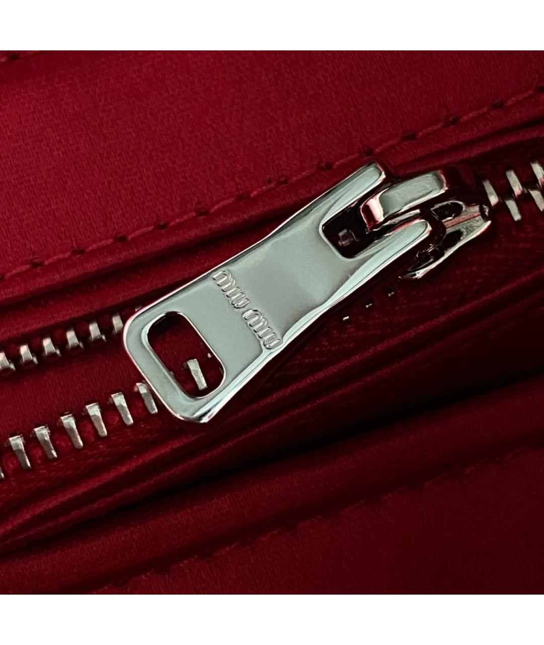 MIU MIU Красная сумка с короткими ручками, фото 6