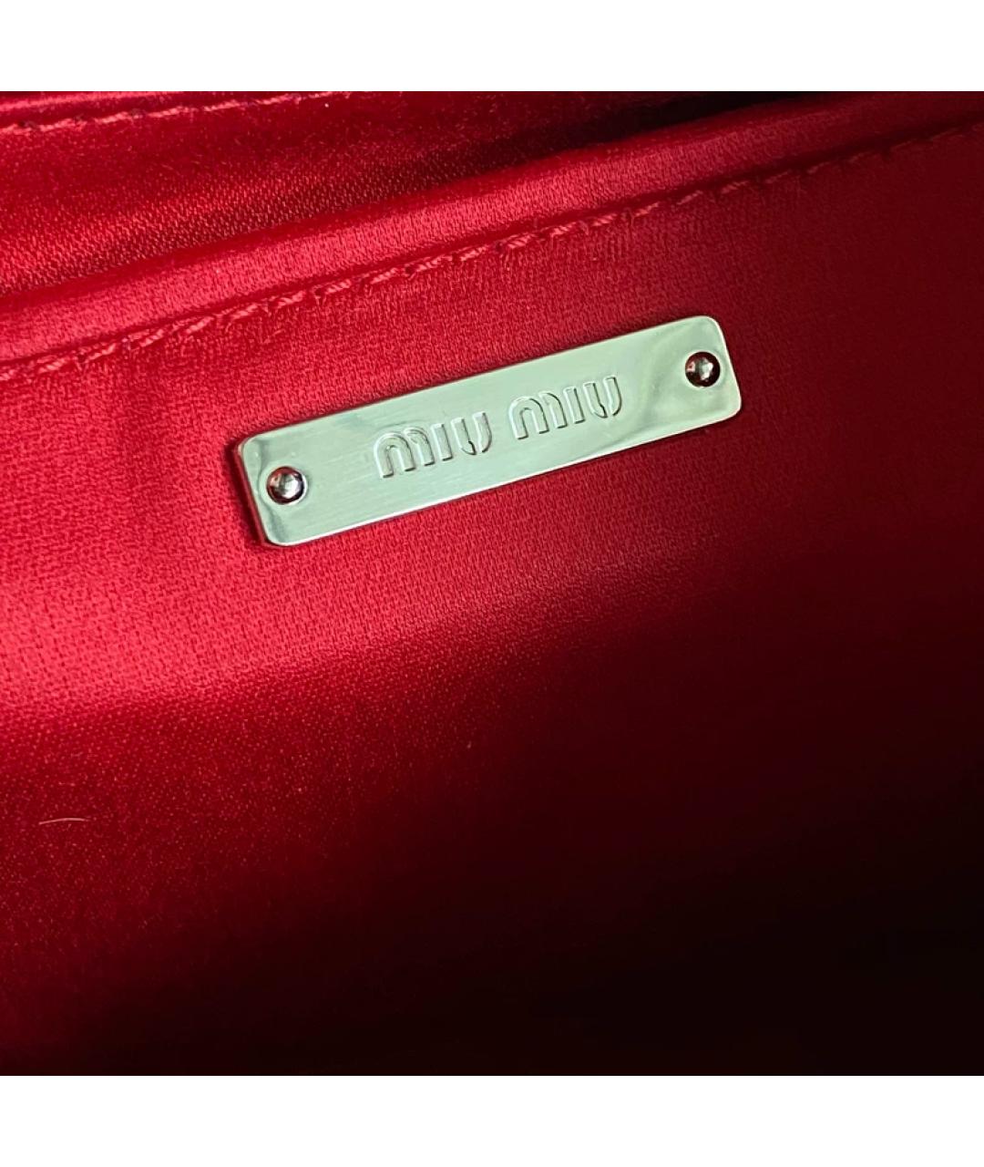 MIU MIU Красная сумка с короткими ручками, фото 7
